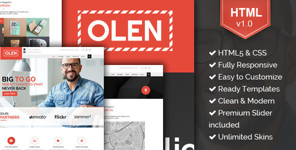 01 olen theme preview.  large preview