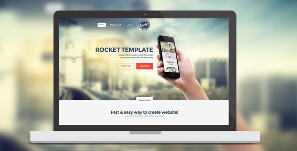 00 rocket psd theme preview.  large preview.  large preview