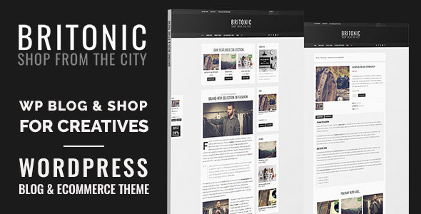 Britonic wordpress theme featured.  large preview