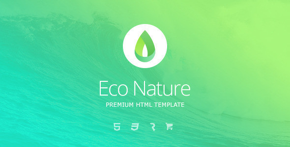Eco nature html preview.  large preview