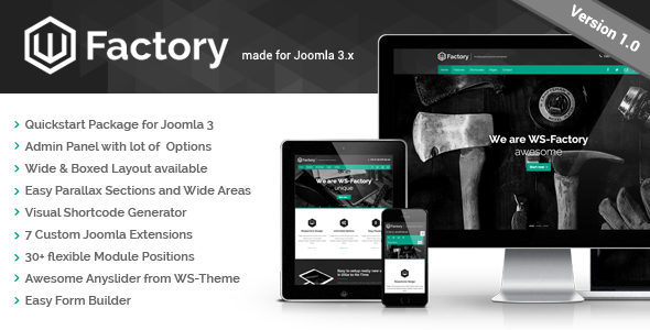 Wsfactory joomla preview.  large preview